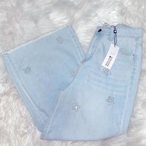 Milky Bracken Gaucho Cropped Denim